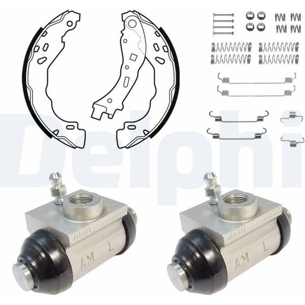 Delphi Bremsbacken Vormontiert Hinten Citroen C3 C4 Ds3 DS Ds-image