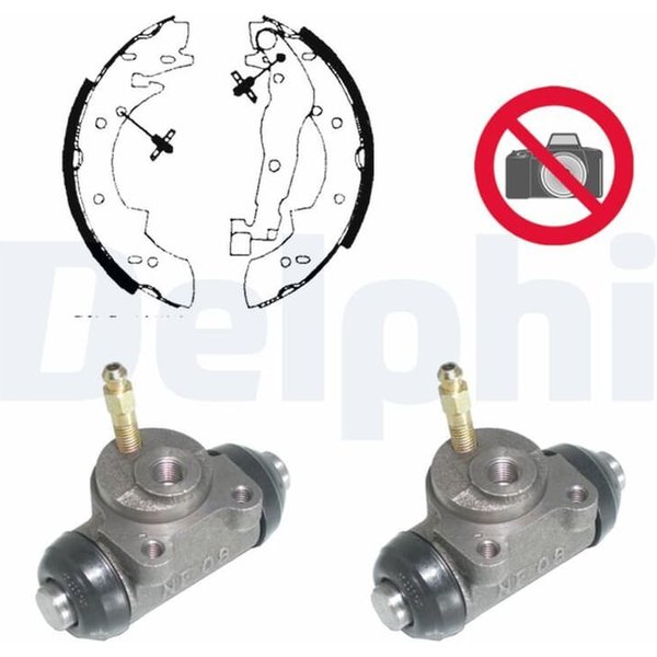 Delphi Bremsbacken Vormontiert Hinten Renault Safrane-image