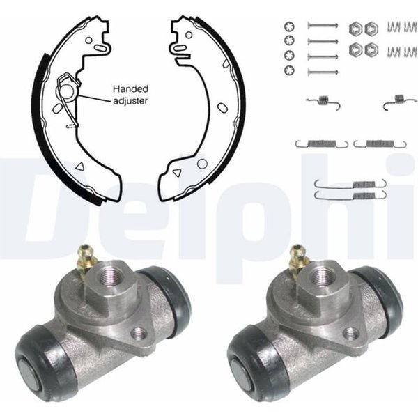 Delphi Bremsbacken Vormontiert Hinten Ford Courier Fiesta KP817-image