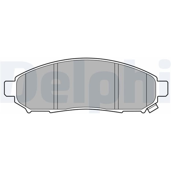 Delphi BremsbeläGe Vorne Nissan Evalia Leaf Np300 Nv200 Pathfinder 2,5-image
