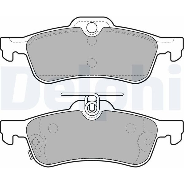 Delphi BremsbeläGe Hinten Daihatsu Charade Honda Civic Toyota Yaris-image
