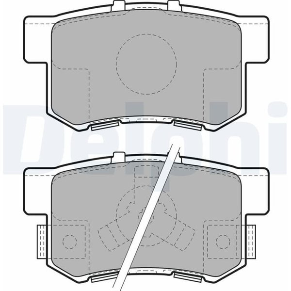 Delphi BremsbeläGe Hinten Honda Accord Cr-V Crosstour Fr-V-image