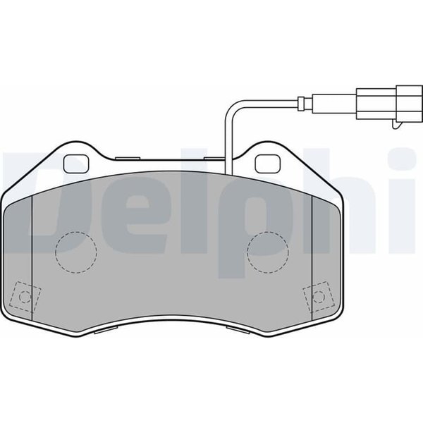 Delphi BremsbeläGe Vorne Abarth 500 Punto Alfa Romeo 4C Mito Fiat Punto-image