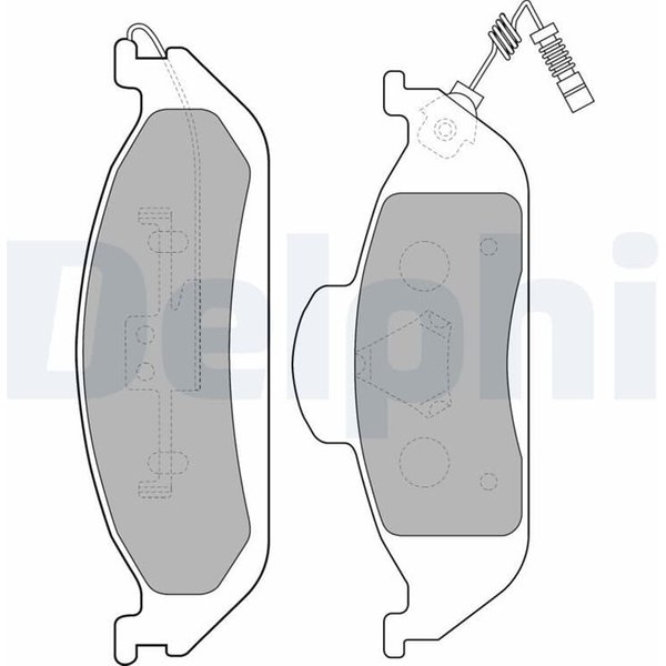 Delphi BremsbeläGe Vorne Mercedes M-Klasse W163-image