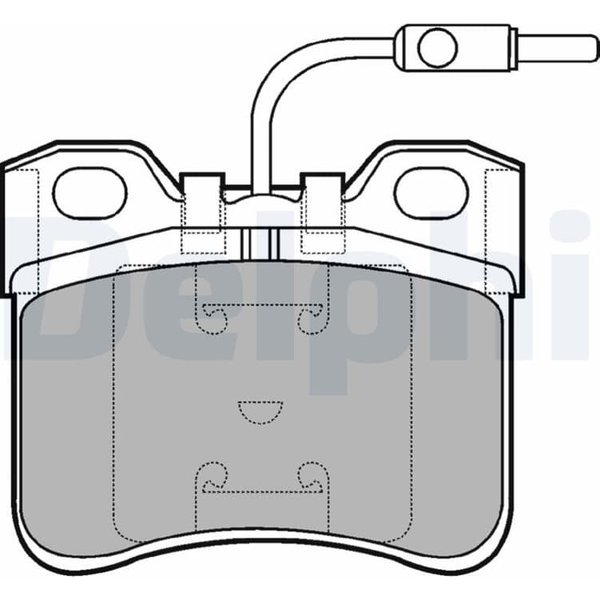 Delphi BremsbeläGe Vorne Citroen Ax Peugeot 106 1,3-image