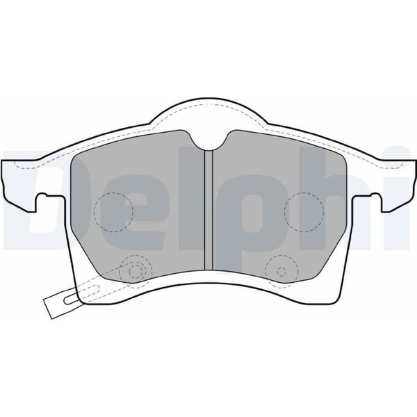 Delphi BremsbeläGe Vorne Opel Astra Meriva Zafira-image