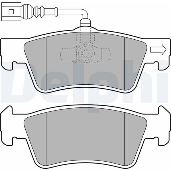 Delphi BremsbeläGe Hinten VW California Multivan Touareg Transporter-image