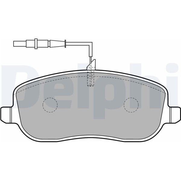 Delphi BremsbeläGe Vorne Citroen Fiat Lancia Peugeot LP1792-image