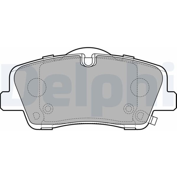 Delphi BremsbeläGe Hinten Hyundai H350 2,5 LP3295-image