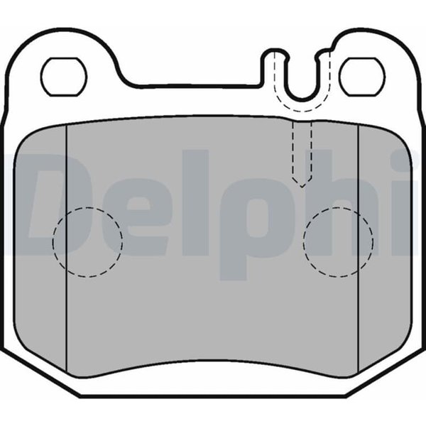 Delphi BremsbeläGe Hinten Mercedes M-Klasse W163 LP1705-image