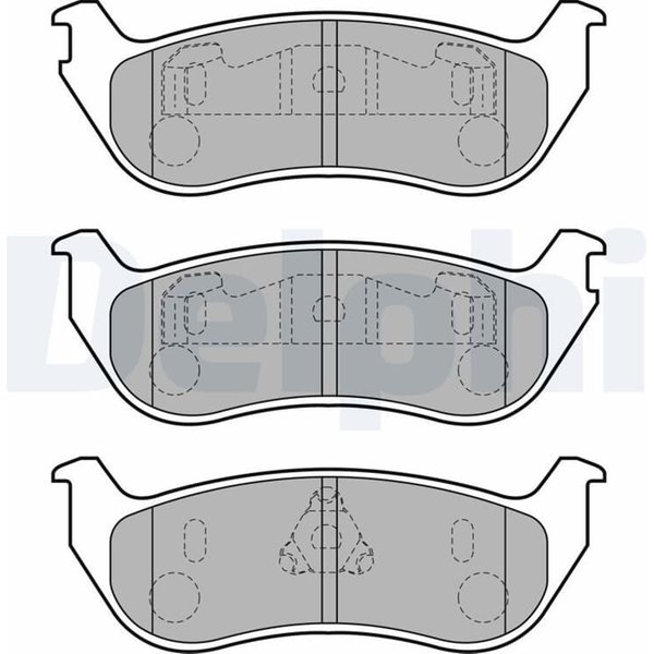 Delphi BremsbeläGe Hinten Jeep Cherokee Wrangler-image