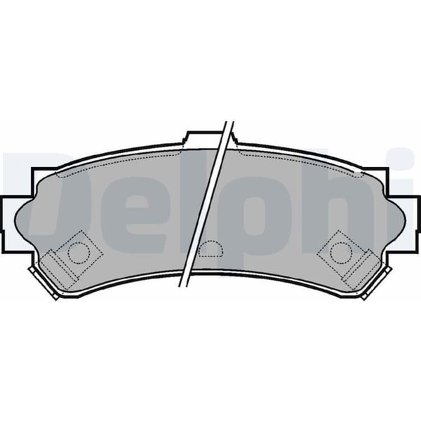 Delphi BremsbeläGe Hinten Nissan Almera 1 N15-image