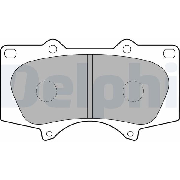 Delphi BremsbeläGe Vorne Mitsubishi Pajero Toyota 4 Fj Fortuner Hilux Land-image
