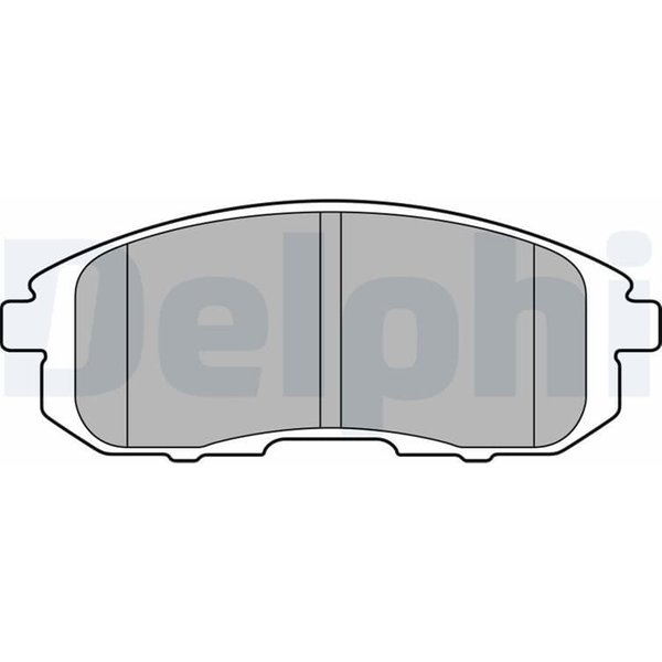 Delphi BremsbeläGe Vorne Fiat Mitsubishi Nissan Renault Suzuki-image