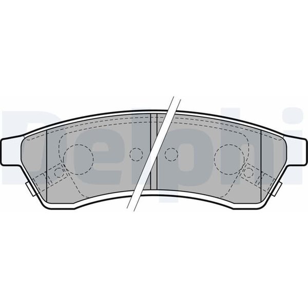 Delphi BremsbeläGe Hinten Chevrolet Epica 2,0-image