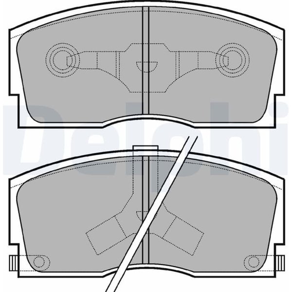 Delphi BremsbeläGe Vorne Daihatsu Applause Charade-image