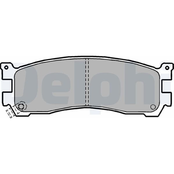 Delphi BremsbeläGe Hinten Mazda 929 Mpv Xedos-image