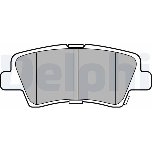 Delphi BremsbeläGe Hinten Hyundai Kia Ssangyong LP3309-image