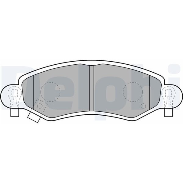 Delphi BremsbeläGe Vorne Opel Agila Suzuki Ignis Wagon LP1500-image