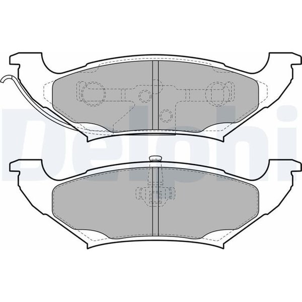 Delphi BremsbeläGe Hinten Chrysler Grand Voyager Dodge Caravan-image