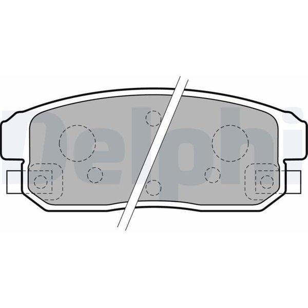 Delphi BremsbeläGe Hinten Mazda Rx-8 Suzuki Ignis-image
