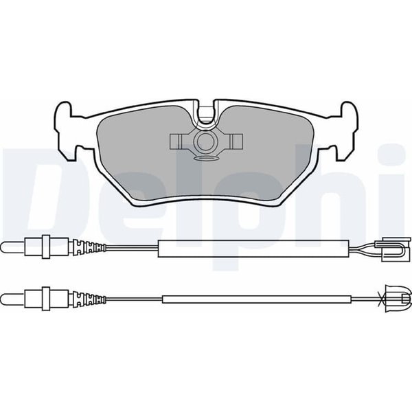 Delphi BremsbeläGe Hinten Citroen Fiat Lancia Peugeot LP910-image