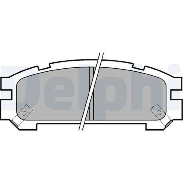 Delphi BremsbeläGe Hinten Subaru Forester Impreza Legacy Svx-image