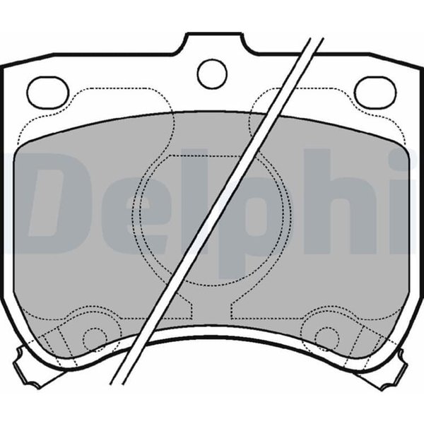 Delphi BremsbeläGe Vorne Kia Pride Mazda 121 323-image