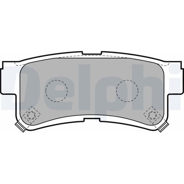 Delphi BremsbeläGe Hinten Daewoo Musso Rexton Ssangyong Korando Musso-image
