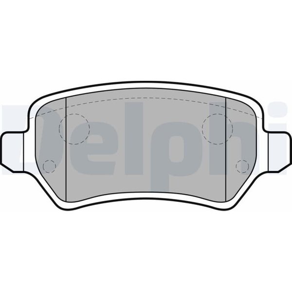 Delphi BremsbeläGe Hinten Opel Astra Combo Corsa Meriva Zafira LP1681-image
