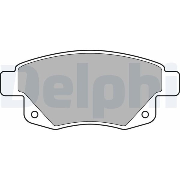 Delphi BremsbeläGe Hinten Ford Transit 2,2 2,3 2,4 3,2 Tdci-image