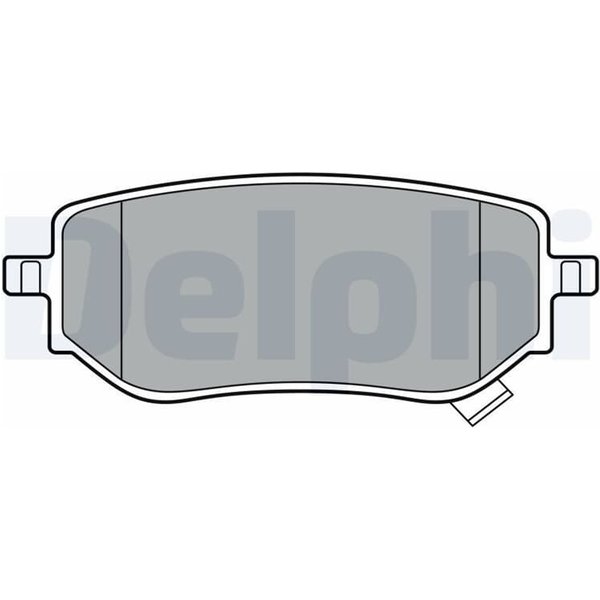 Delphi BremsbeläGe Hinten Mercedes X-Klasse Nissan Navara 2,3-image