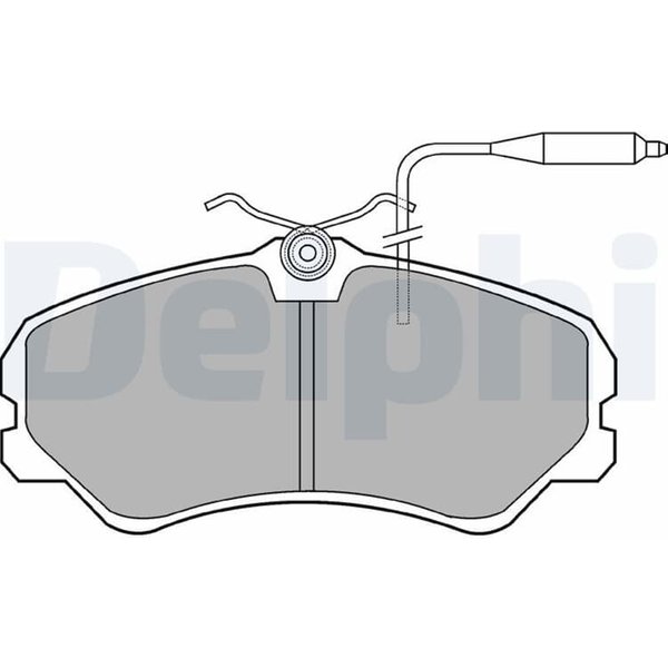Delphi BremsbeläGe Vorne Citroen C25 Fiat Ducato Peugeot J5 LP594-image