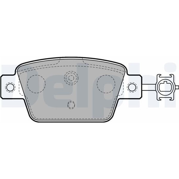 Delphi BremsbeläGe Hinten Fiat Bravo Multipla Lancia Delta-image