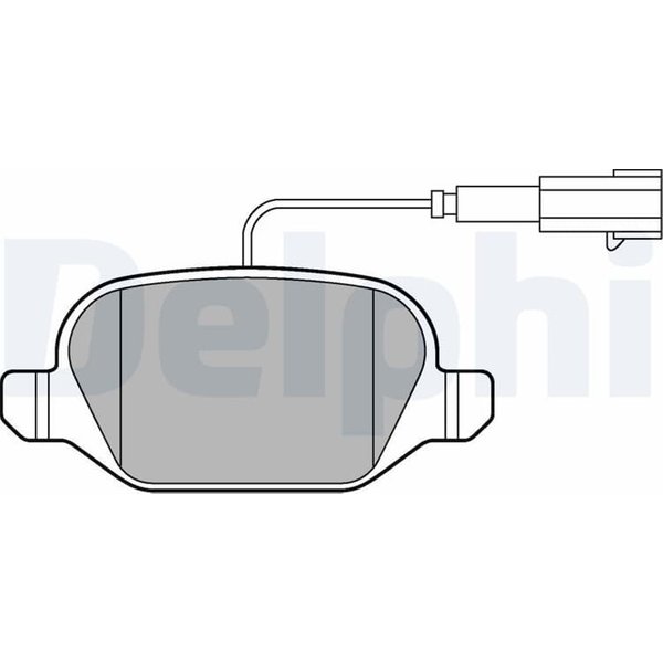 Delphi BremsbeläGe Hinten Abarth 500 500C Fiat 500-image