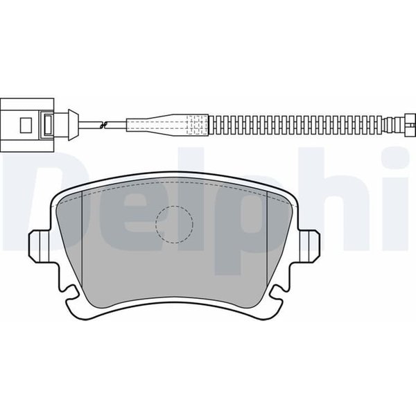 Delphi BremsbeläGe Hinten Audi A4 A6 A8 VW Phaeton-image