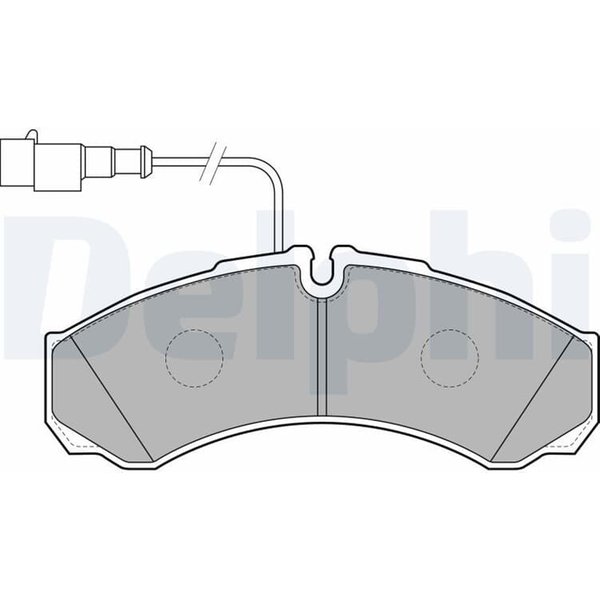 Delphi BremsbeläGe Hinten Nissan Cabstar Nt400 LP2185-image