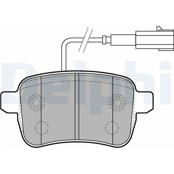 Delphi BremsbeläGe Hinten Alfa Romeo Giulietta LP2222-image