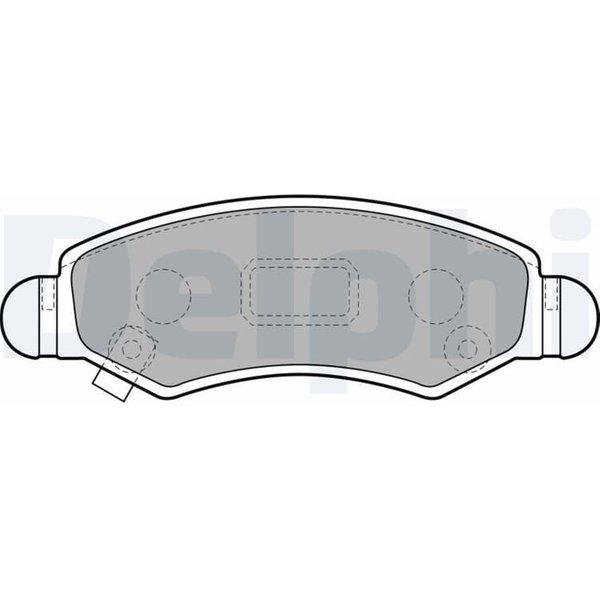 Delphi BremsbeläGe Vorne Opel Agila Suzuki Ignis Wagon LP1919-image
