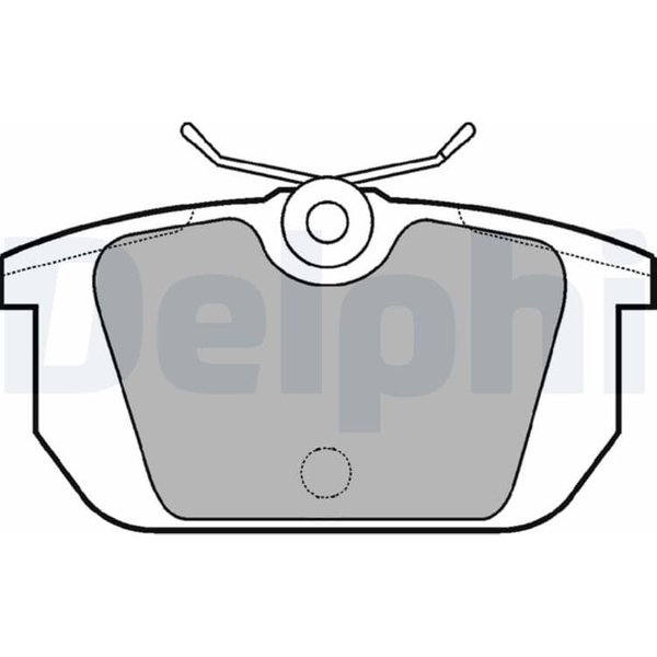 Delphi BremsbeläGe Hinten Alfa Romeo Fiat Lancia LP522-image