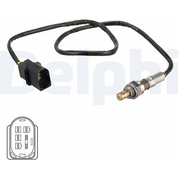 Delphi Lambdasonde Vor Katalysator Seat Cordoba Ibiza Skoda Fabia VW Polo-image