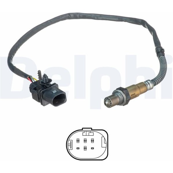 Delphi Lambdasonde Vor Katalysator Ford Focus Galaxy Grand Kuga Mondeo S-Max 2,0-image