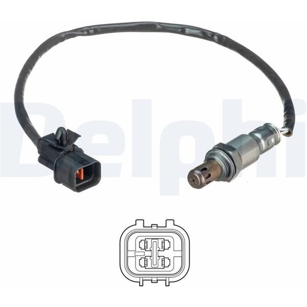 Delphi Lambdasonde Nach Katalysator Seat Ibiza Skoda Fabia VW Fox Polo-image