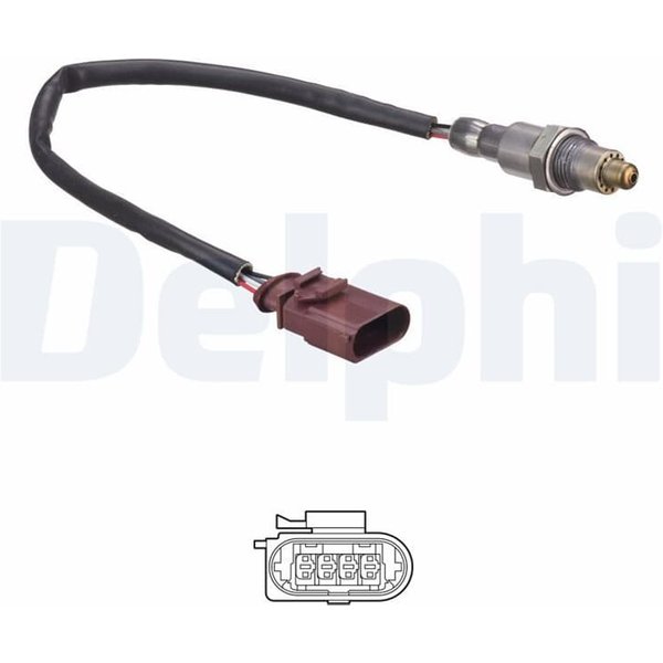 Delphi Lambdasonde Vor Katalysator Seat Ibiza Toledo Skoda Fabia Rapid VW Polo-image