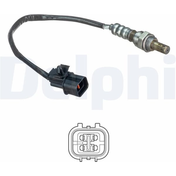 Delphi Lambdasonde Nach Katalysator Chevrolet Aveo Rezzo 1,4-image