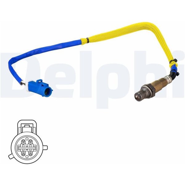 Delphi Lambdasonde Nach Katalysator Ford C-Max Focus Grand 1,6 ES21184-12B1-image
