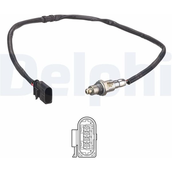 Delphi Lambdasonde Nach Katalysator Seat Ibiza Skoda Fabia VW Polo-image