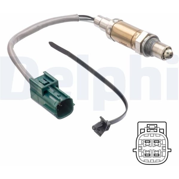 Delphi Lambdasonde Vor Katalysator Nissan Micra K12 ES21195-12B1-image