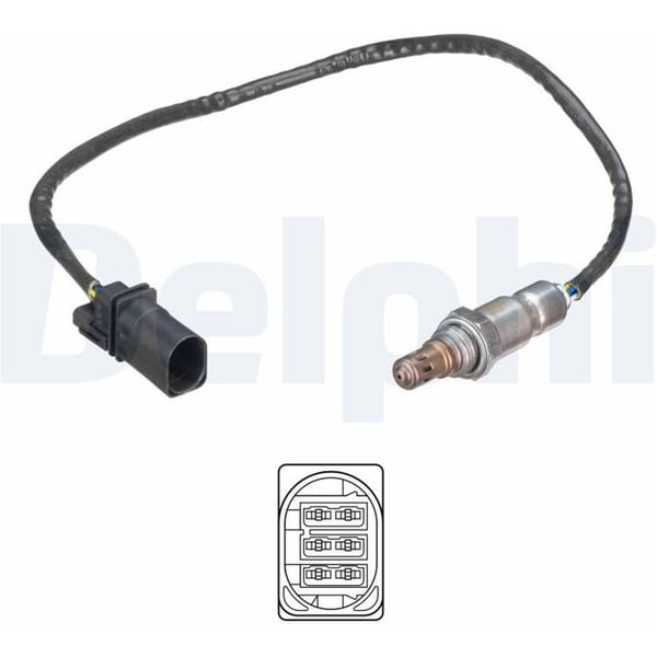 Delphi Lambdasonde Vor Katalysator Audi Seat Skoda VW ES21246-12B1-image
