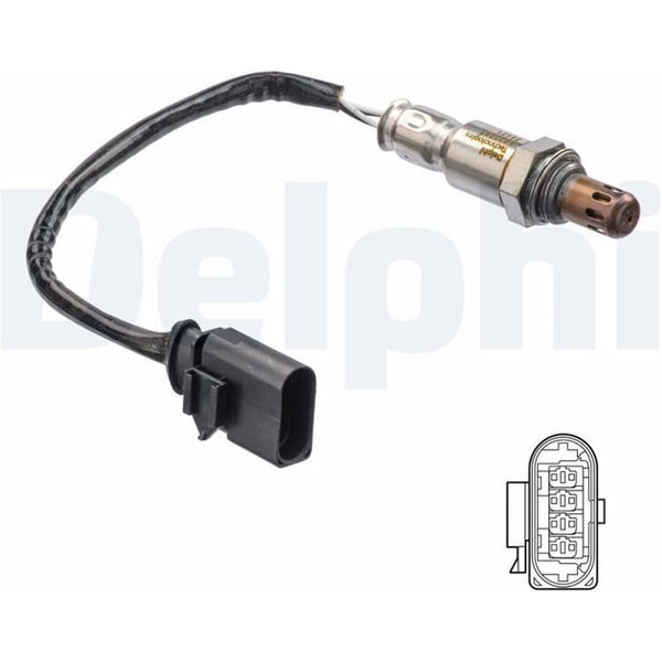 Delphi Lambdasonde Nach Katalysator Seat Skoda VW ES21267-12B1-image